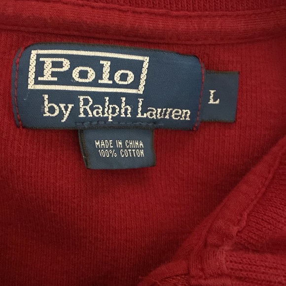 Ralph Lauren quarter zip sweater. Size Large - Picture 2 of 6